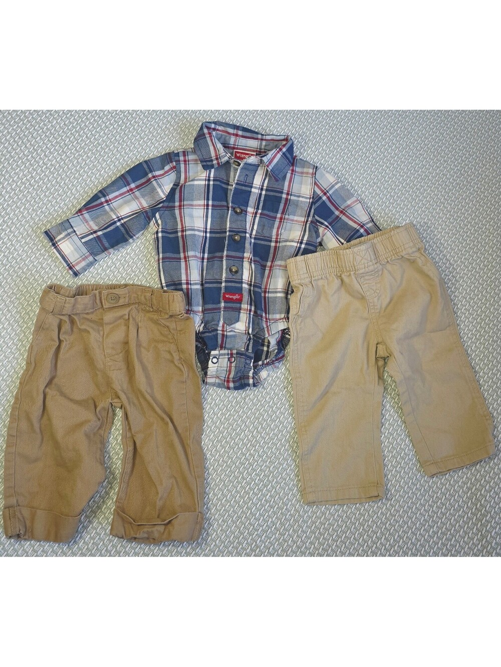 Three piece set of Wranglers infant clothing size 6 months